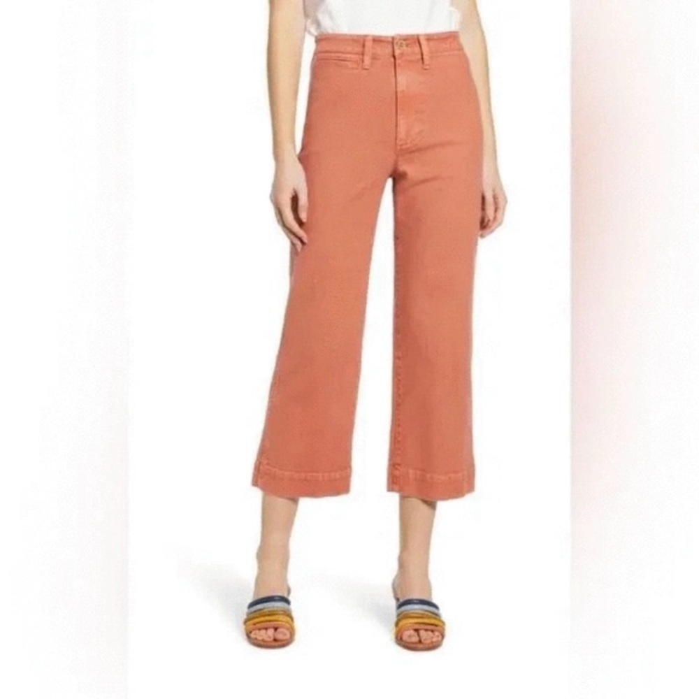 Madewell Slim Emmett Wide-Leg Crop Jeans. Size 24